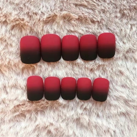 ๐3/$15๐ Full Cover Fake Nails Matte Press On Coffin French Acrylic Tips Glue - Picture 3 of 4